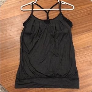 Lululemon Grey and Black Top
